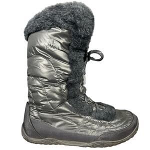 The North Face Nuptse Faux Fur Black Winter Boots Size US 9.5